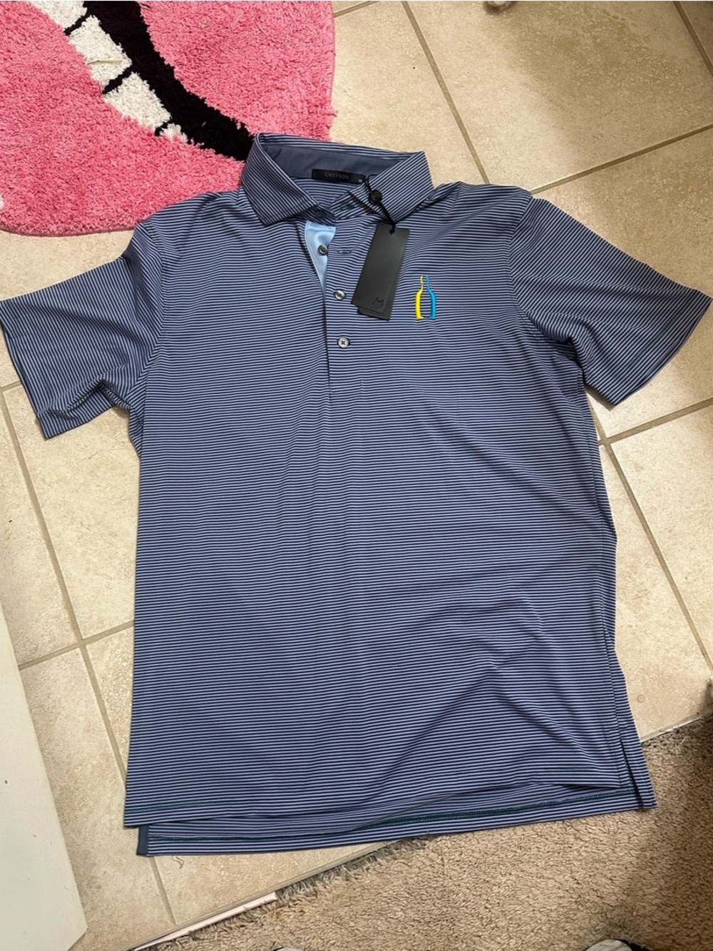 Greyson Men's Striped Polo Size Medium NWT